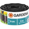 Бордюр черный GARDENA 9 см, длина 9 м 00530-20.000.00
